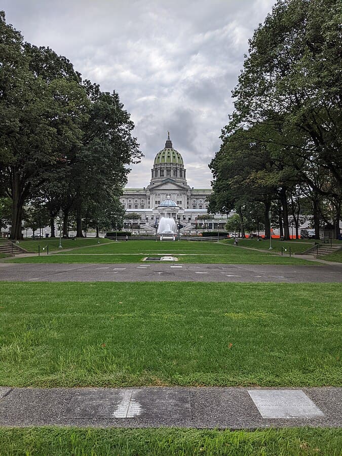 PA Capitol Photo from https://commons.wikimedia.org/wiki/File:View_of_Capitol_from_PA%27s_Medal_of_Honor_Recipients_Memorial.jpg